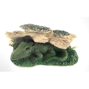 Bubbling Crocodile Under Log Ornament