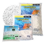 Aqua One Decorative Gravel 5kg White 7mm